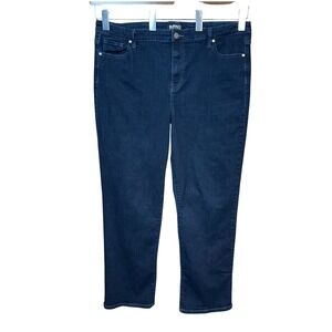 Buffalo David Bitton Alyssa High Rise Straight Leg Stretch Denim Blue Jeans 16
